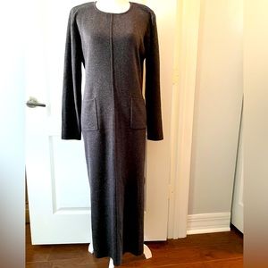 Dark Gray Sweater Dress by Nina Leonard Sz. L